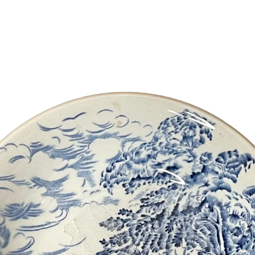 Vintage Enoch Wedgewood‎ Countryside Small Bowl Blue White 5